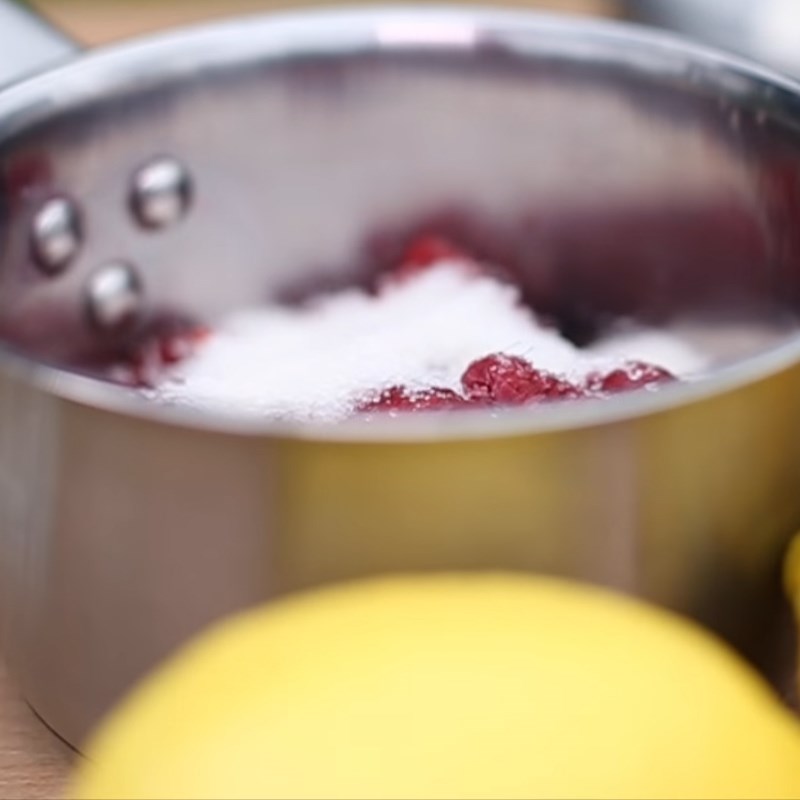 Step 2 Mash raspberries with sugar Raspberry Juice