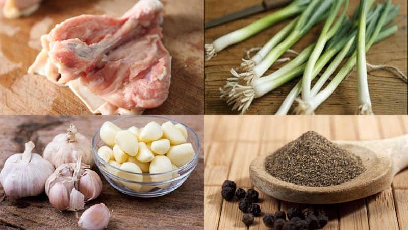 Ingredients for Ground Pepper Chicken