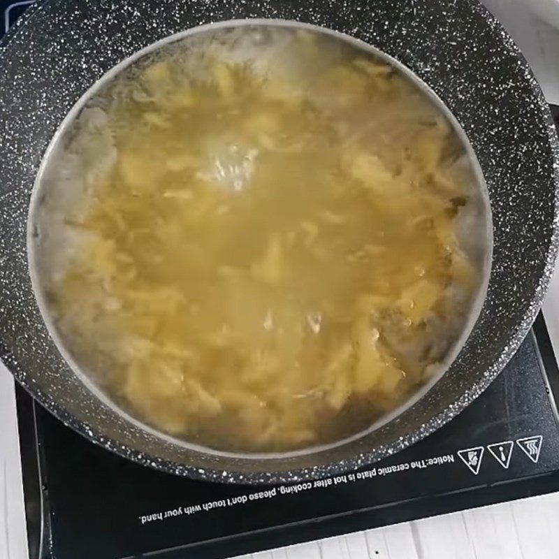 Step 2 Crush and cook ginger water Pineapple ginger lemon juice