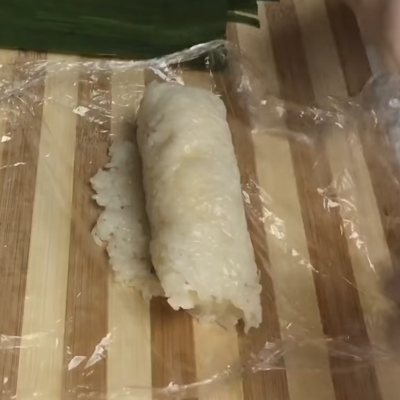 Step 4 Banana Wrapping Grilled Sticky Rice Banana