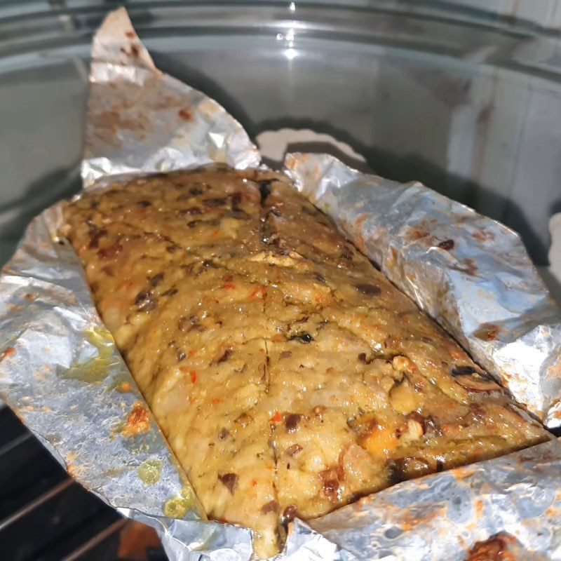 Step 4 Wrap and grill the snail paste