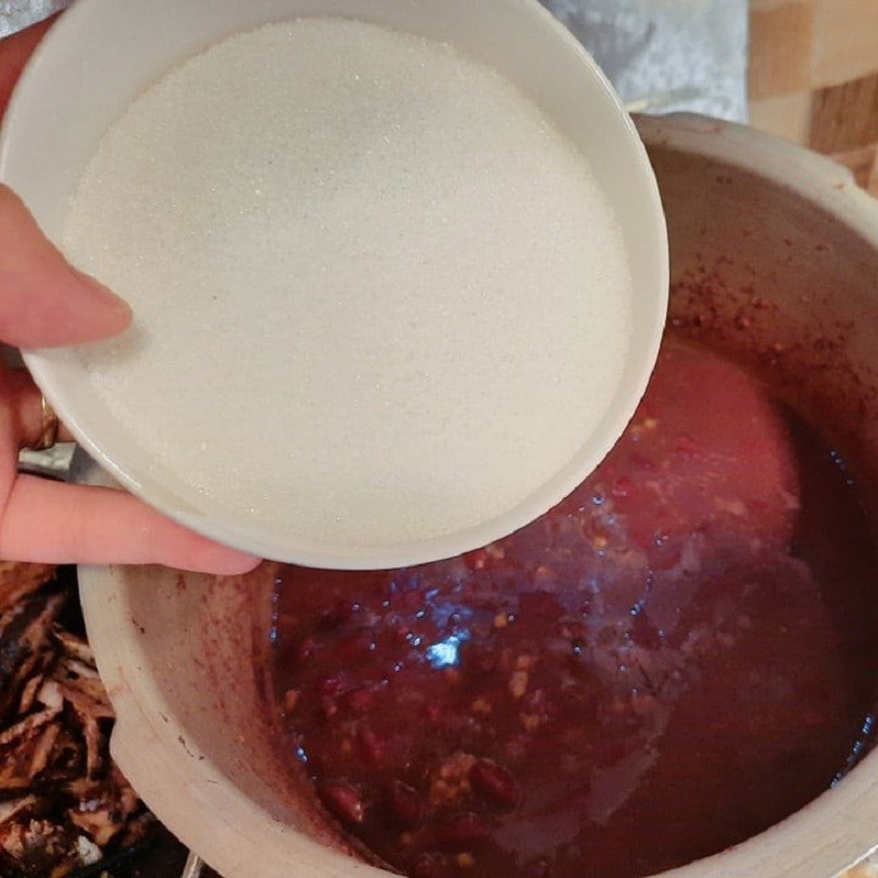 Step 3 Simmer the mung beans with red beans Red Bean Sweet Soup with Mung Beans