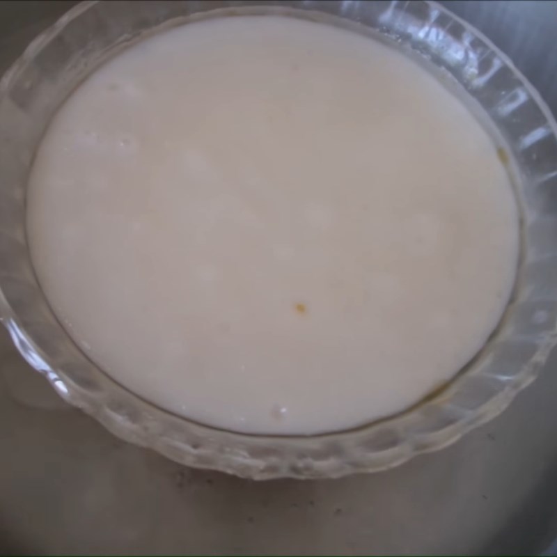 Step 2 Steaming the dough Cheese rice cake