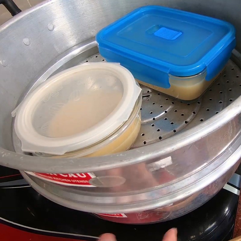 Step 3 Steaming Tofu Egg Tofu
