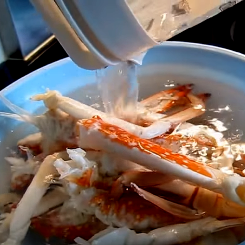 Step 2 Steaming crab Crab porridge