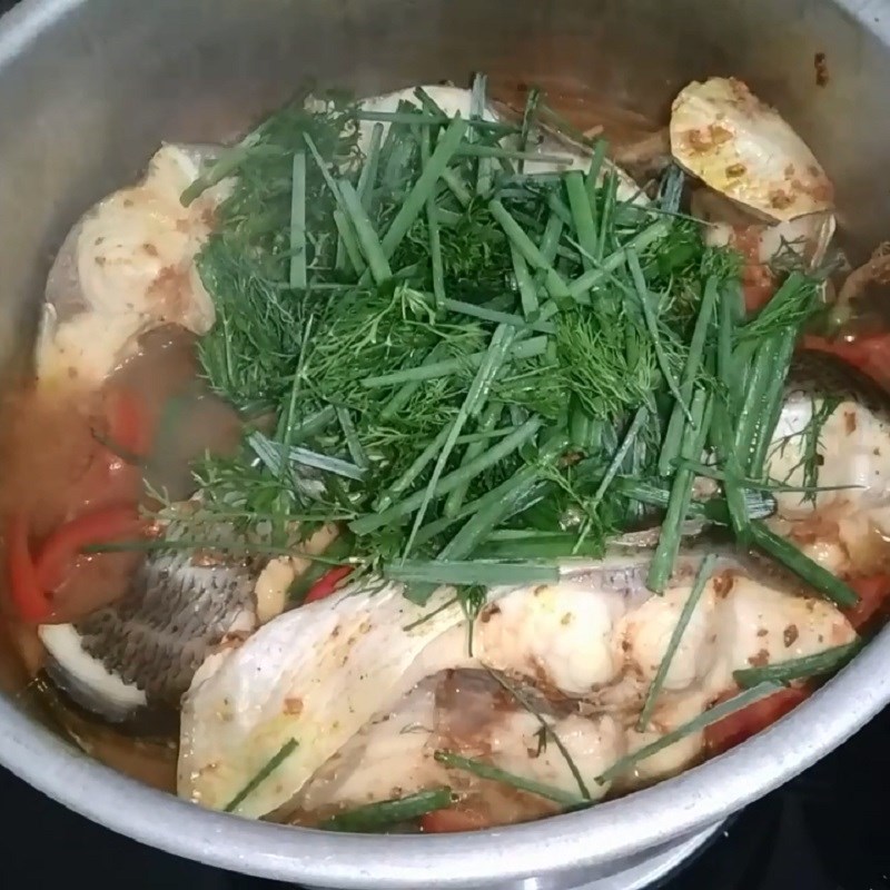 Step 3 Steaming the dish Fish steamed with beer