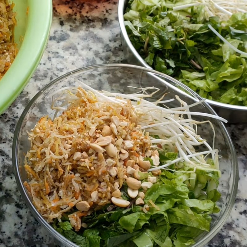 Step 5 Completion Vegetarian Bún bì