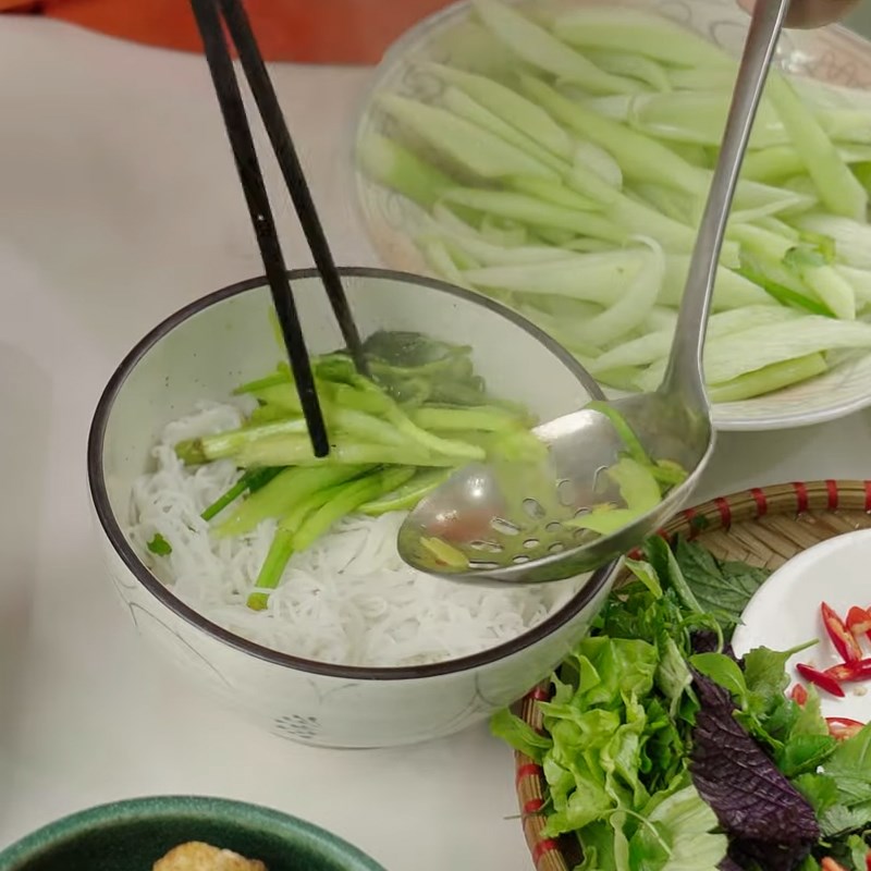 Step 6 Completion of Fish Noodles Hai Phong