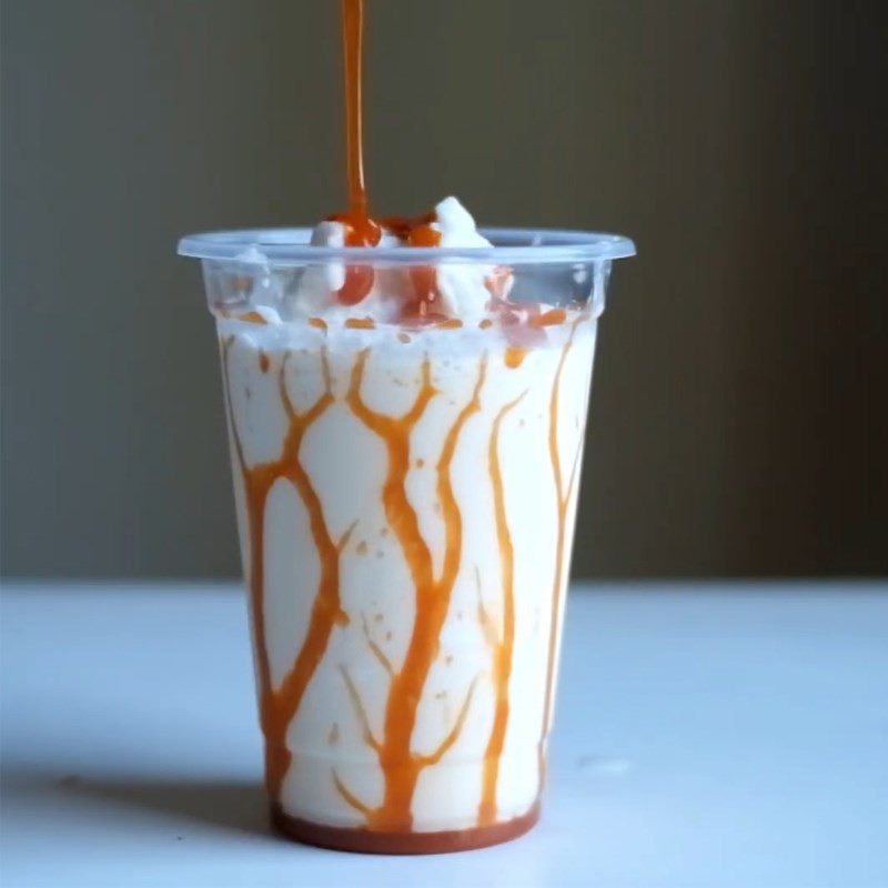Step 4 Completion Milk tea blended with ice