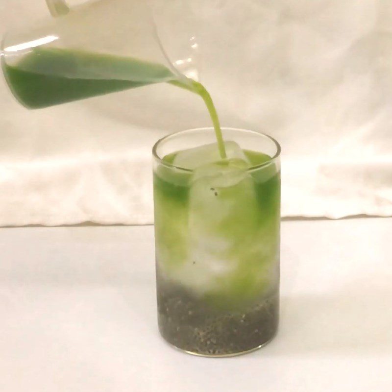 Step 3 Complete Chia seed coconut water with pandan leaves