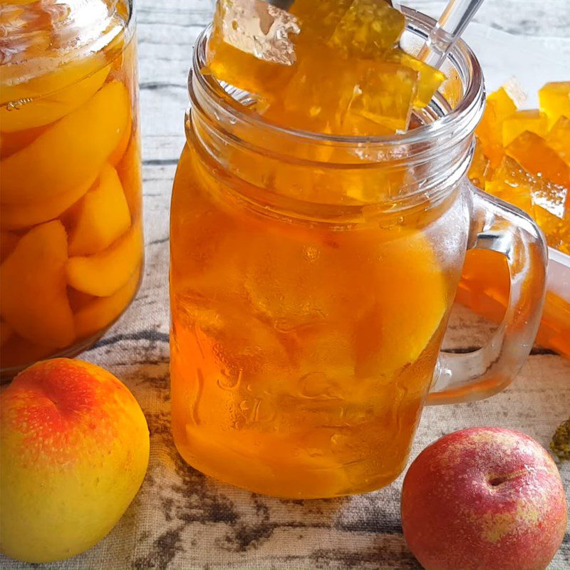 Step 5 Completion Peach Jelly Tea
