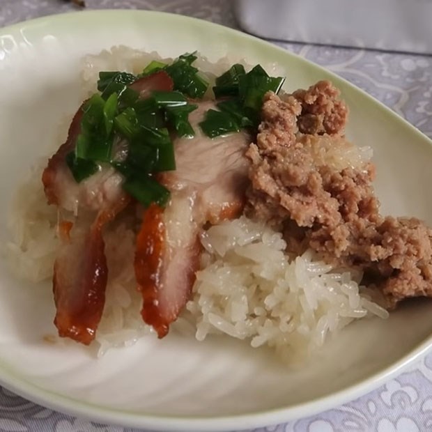 Step 7 Completion Char Siu Sticky Rice