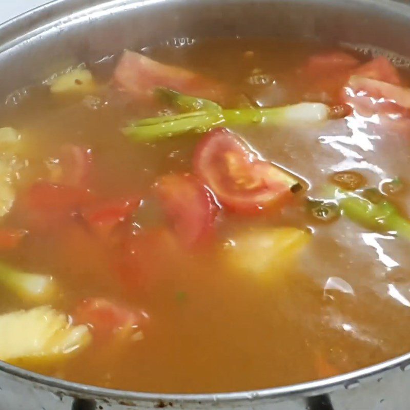Step 4 Completion Squid hot pot Dai Lanh - Nha Trang