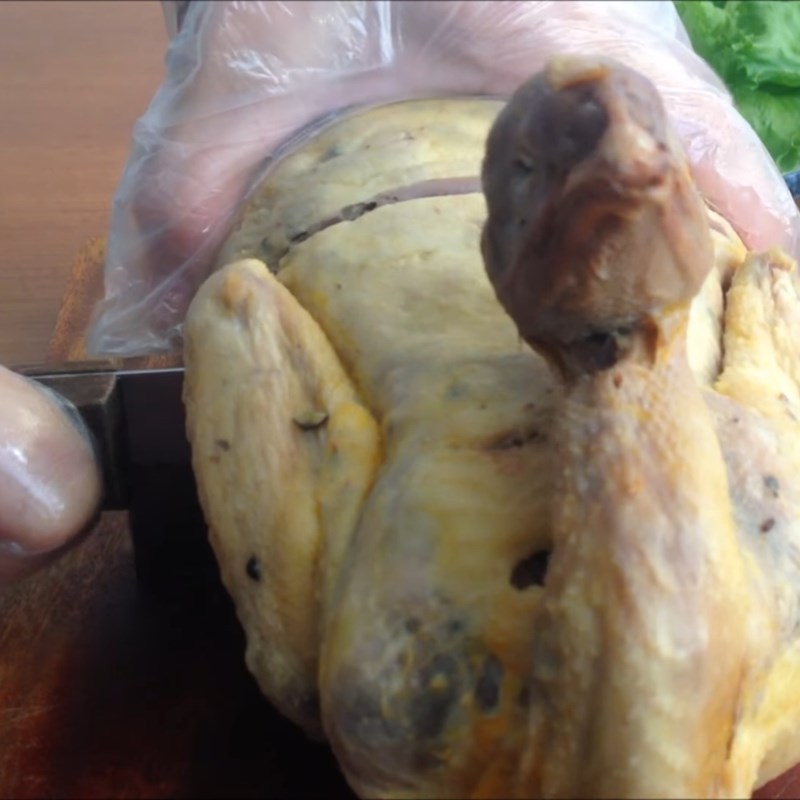 Step 9 Completion Steamed Chicken Stuffed with Meat