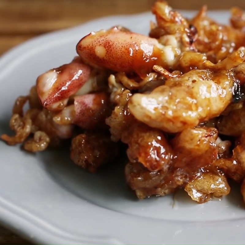 Step 4 Complete Fried Squid with Honey Sauce