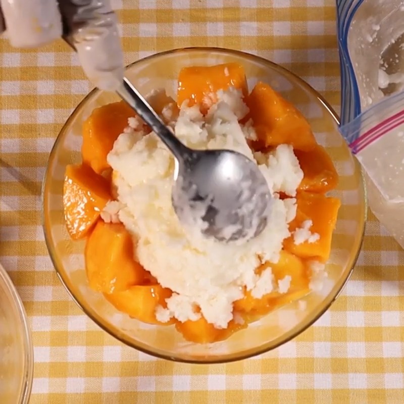 Step 5 Completion of mango Bingsu