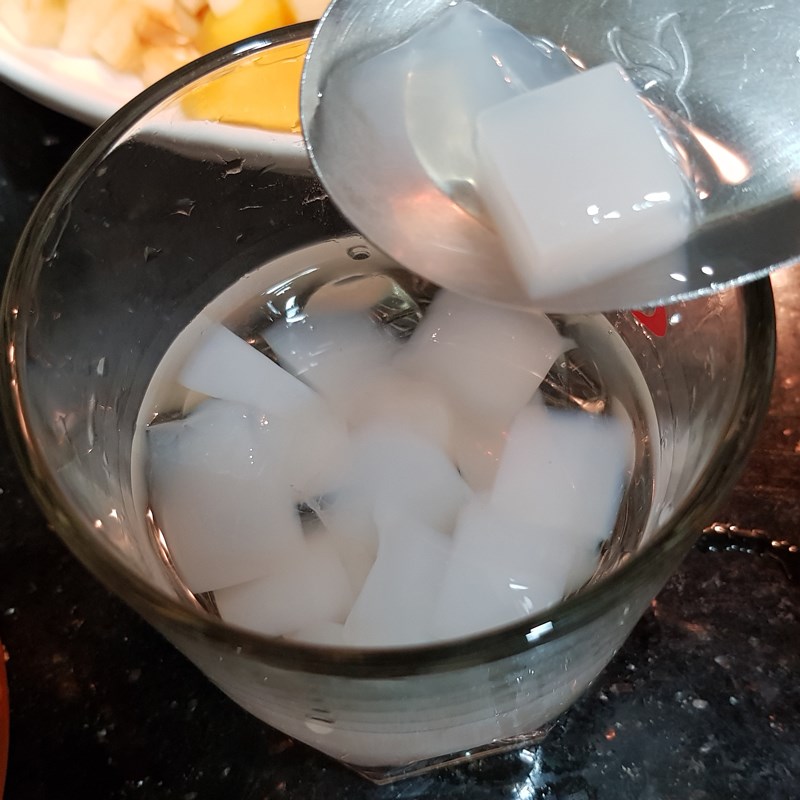 Step 3 Completion Coconut jelly chia fruit