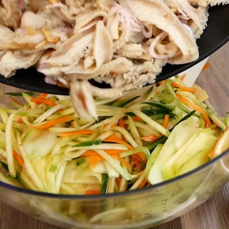 Step 5 Completion of Beef Tripe Salad (nộm)