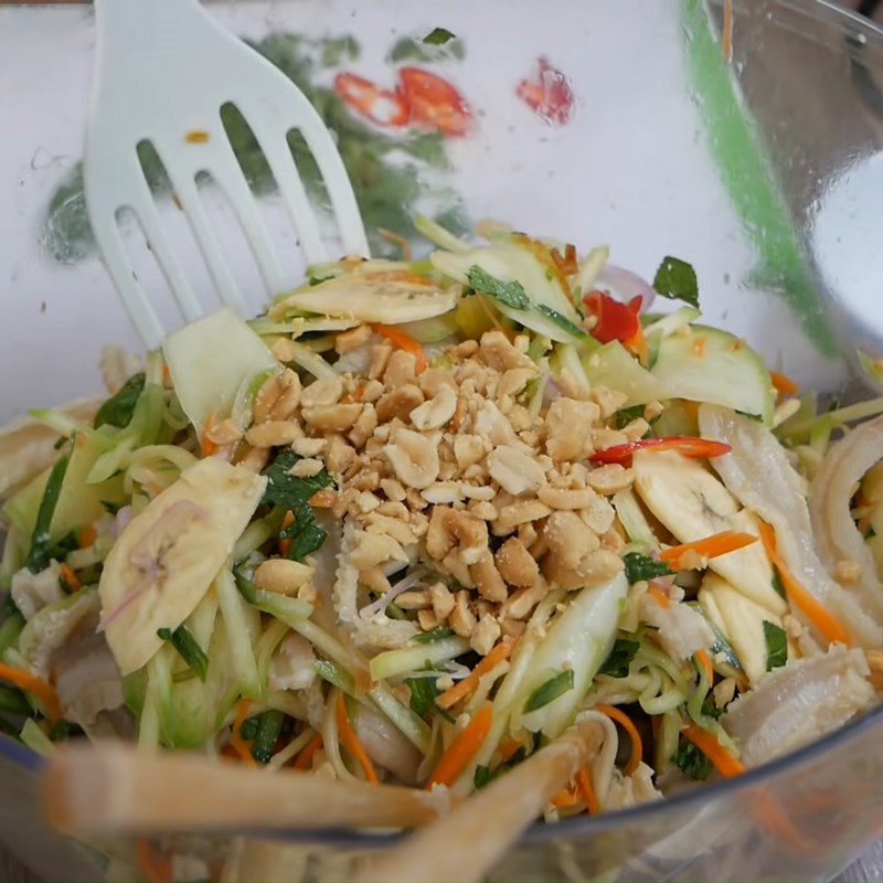 Step 5 Completion of Beef Tripe Salad (nộm)