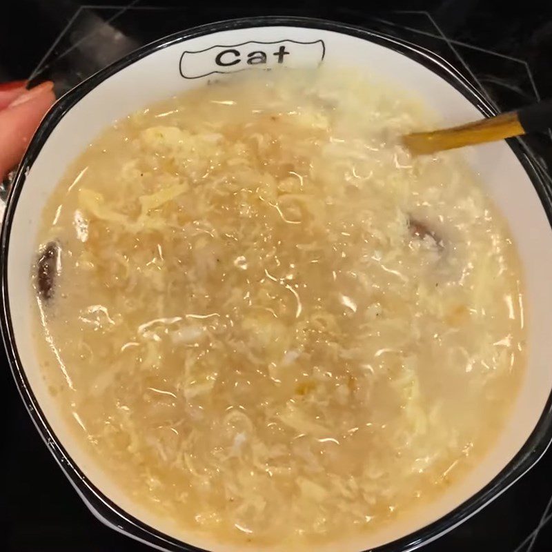 Step 4 Completion Chicken egg oatmeal