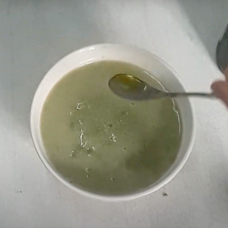 Step 4 Completion Fresh shrimp moringa porridge