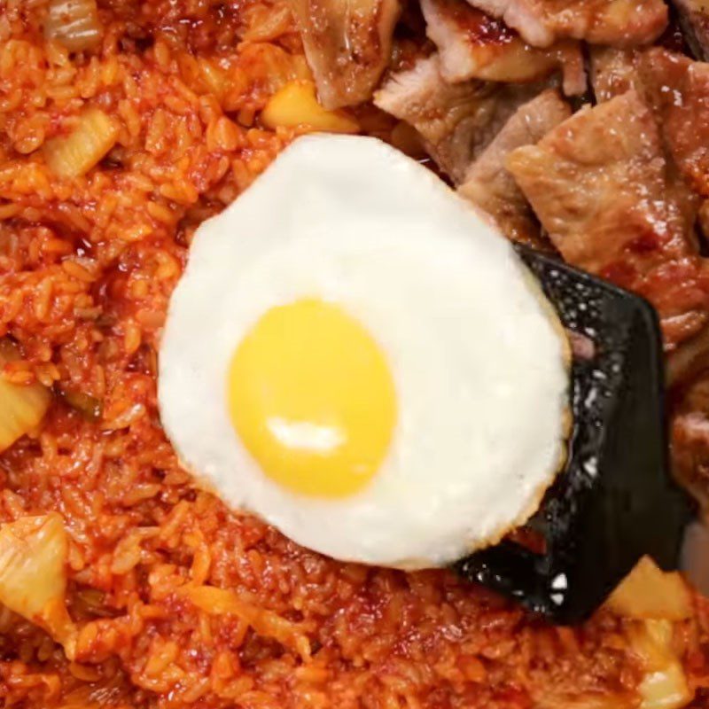 Step 5 Completion of Kimchi Fried Rice with Beef