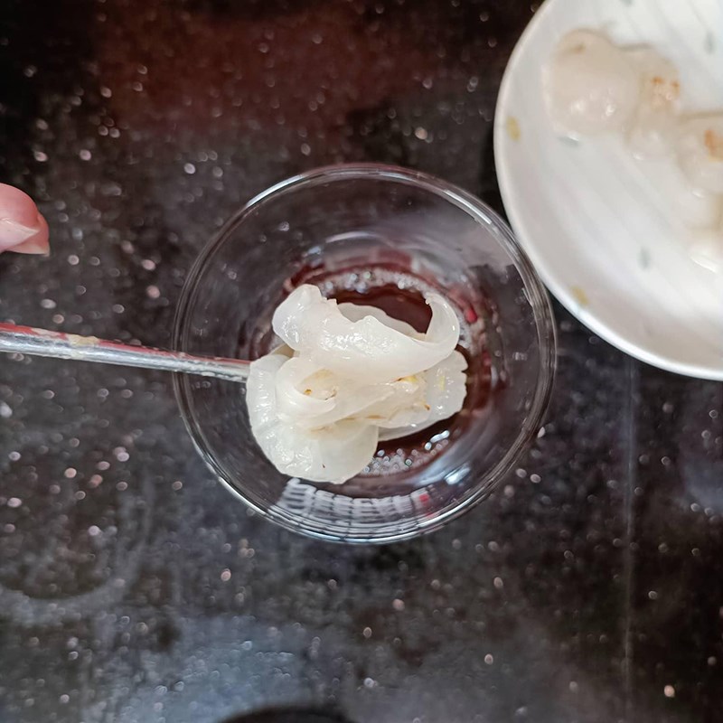 Step 3 Complete the lychee peach tea Lychee peach tea