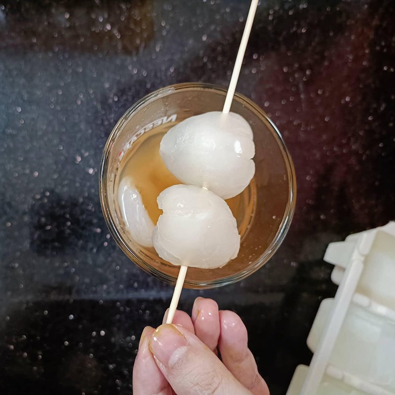 Step 3 Complete the lychee peach tea Lychee peach tea