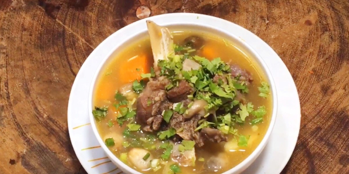how to cook beef bone porridge with soft green beans simple delicious easy to make at 06652