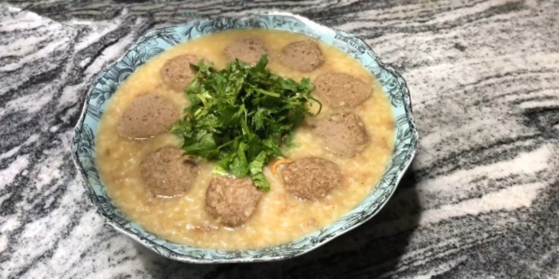 how to cook beef rice porridge with fragrant broth for the whole family 07634
