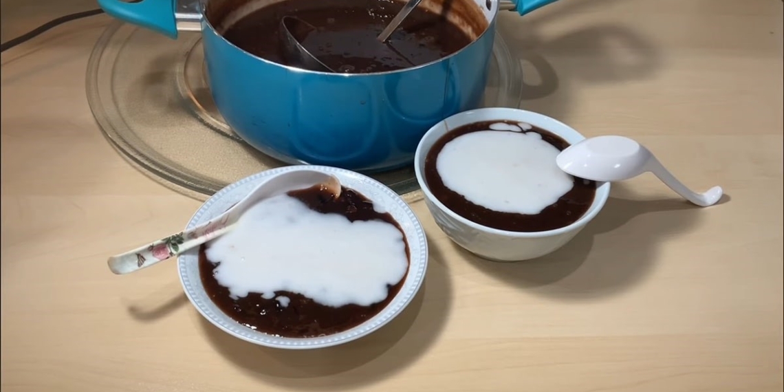 how to cook black soybean porridge with soft rice flour deliciously 10160