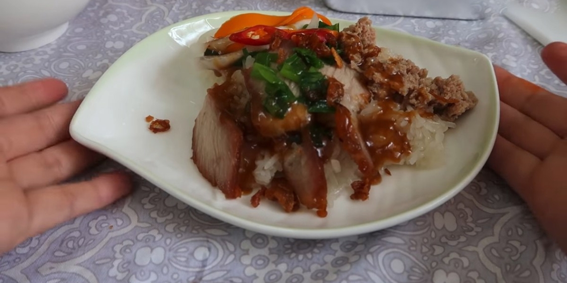 how to cook fragrant soft sticky rice with char siu simple delicious appealing