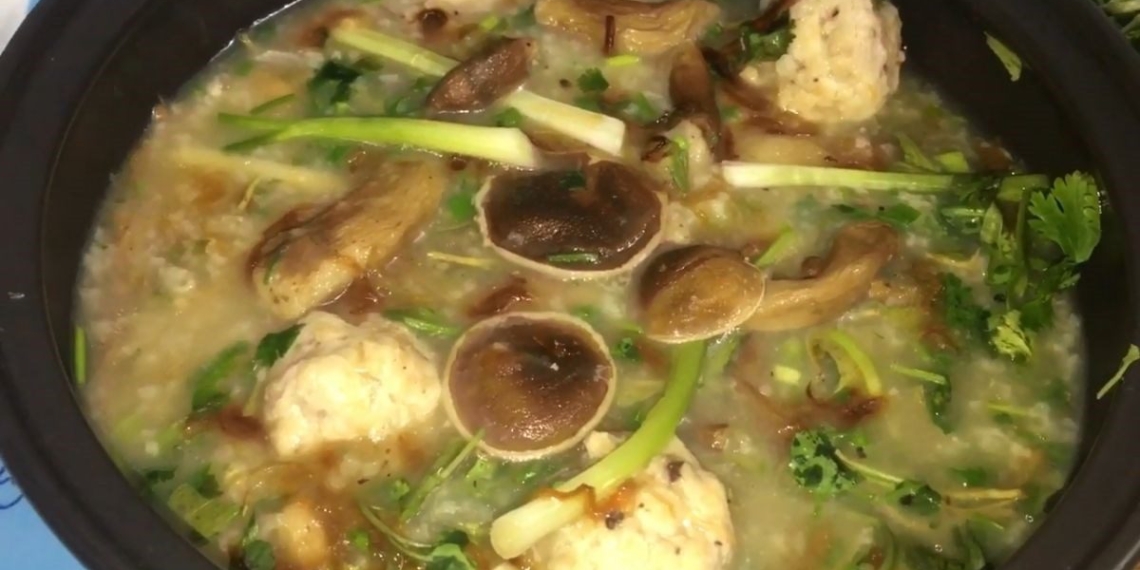 how to cook rice porridge with shrimp meat delicious attractive simple ai 11617