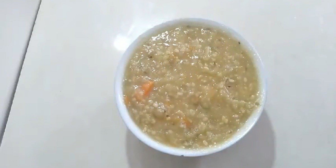 how to cook sweet potato and green bean porridge simple easy recipe for kids 13663