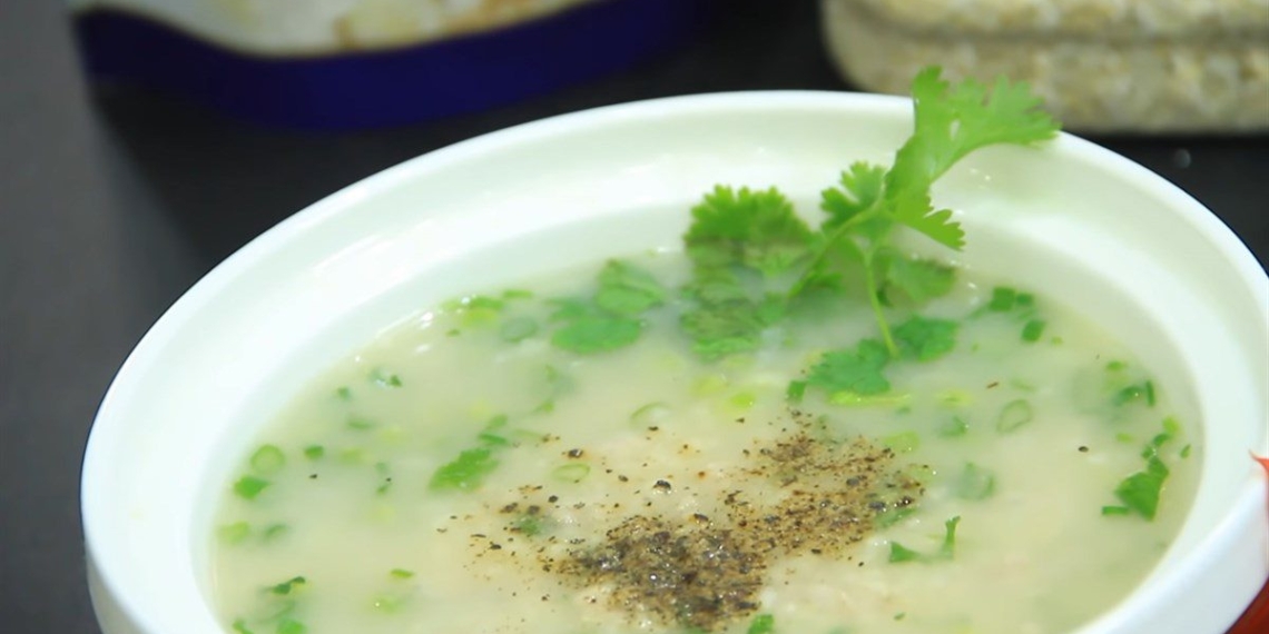 how to cook yen mach congee with shrimp and meat delicious nutritious for babies 05984