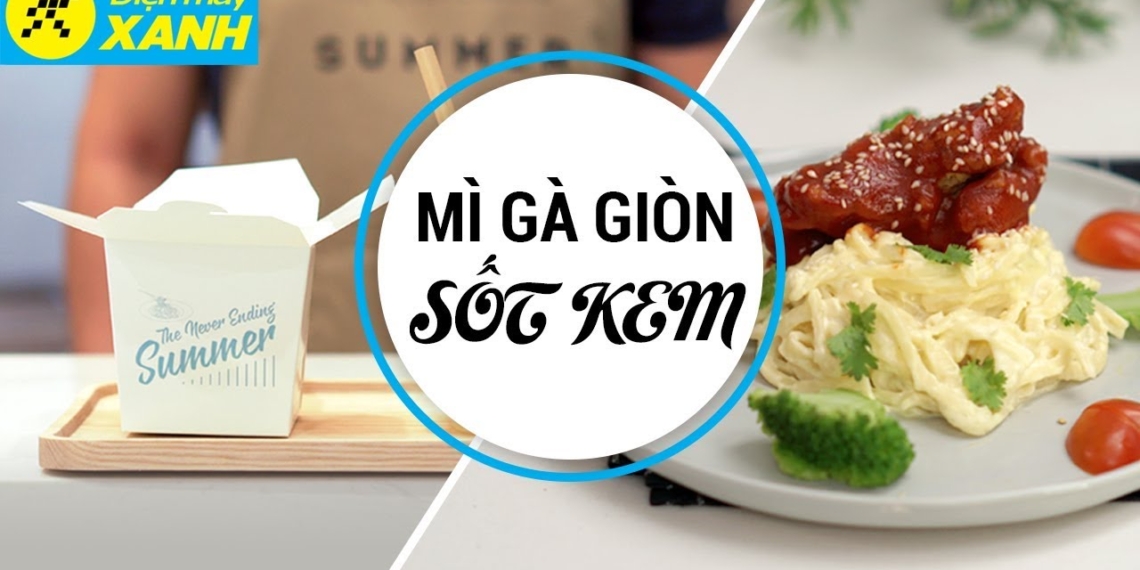 how to make crispy chicken noodles with delicious sauce 04843