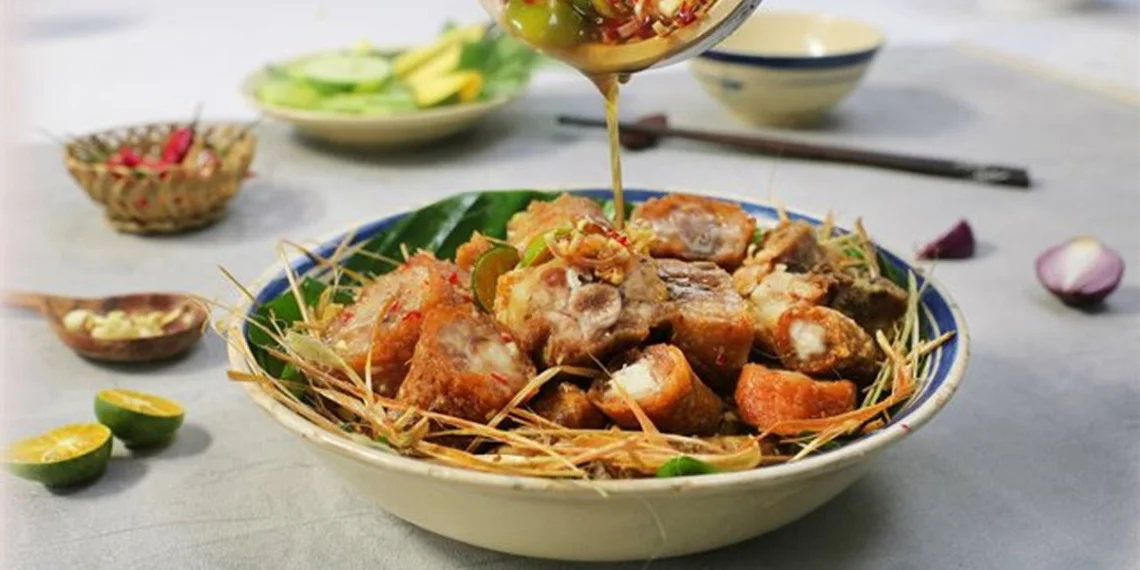 how to make crispy fried pork tail with delicious sauce 02166 02166