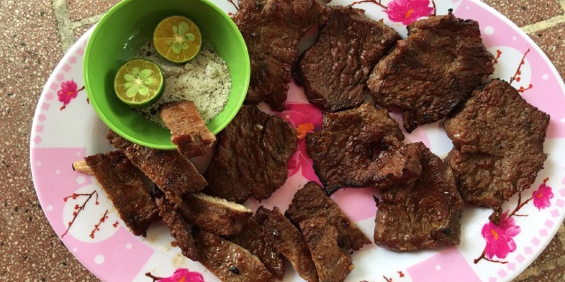 how to make grilled beef with crispy garlic and sweet sauce 09253