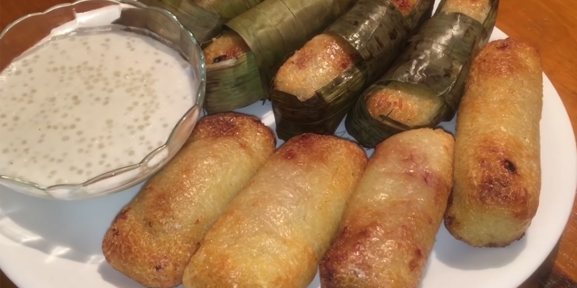 how to make grilled glutinous rice banana with air fryer delicious y 04533