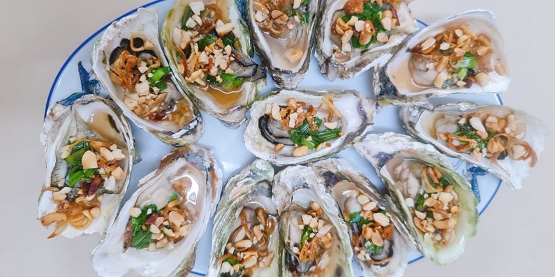 how to make grilled oysters with scallions in an easy baking oven 14454
