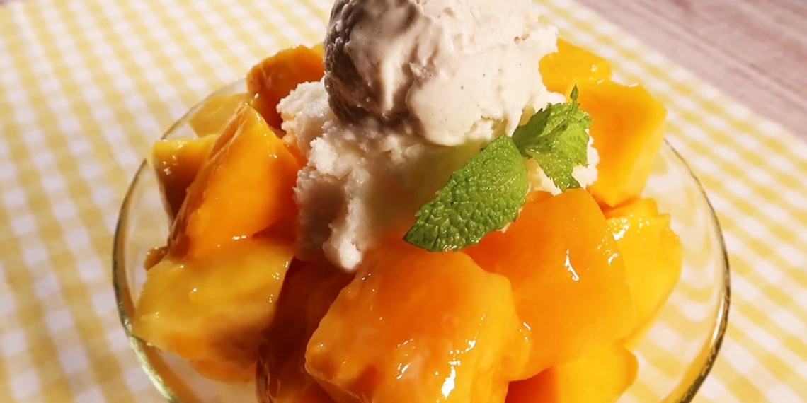 how to make mango bingsu cold at home without machine super easy 09541