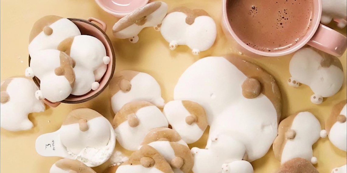 how to make marshmallow corgi shaped candy super easy 05790