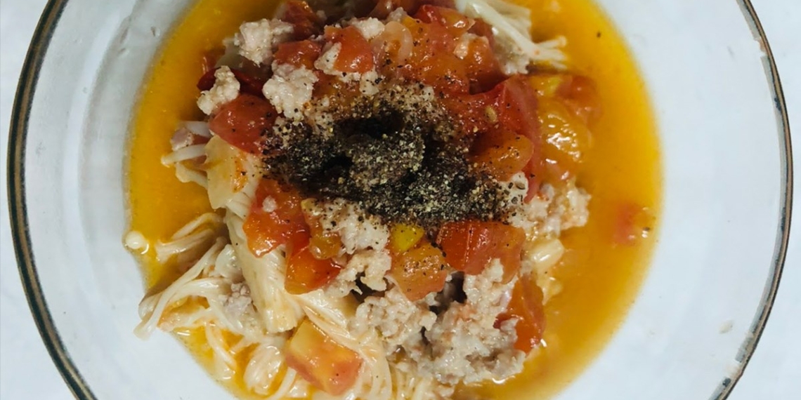 how to make mushroom stir fried with pork and tomato delicious snack 09771