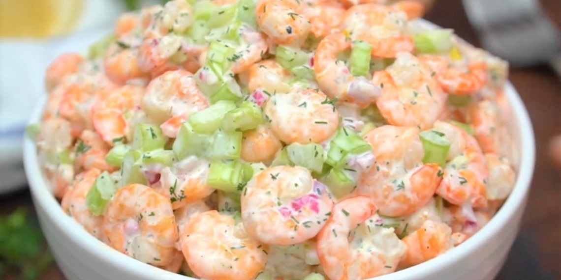 how to make shrimp salad with tasty flavors 00388