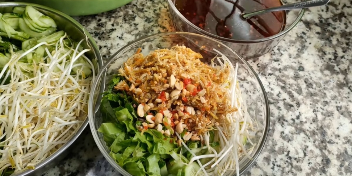 how to make simple delicious bun bi chay for the whole family 13114