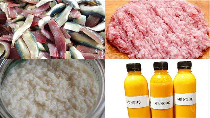 Ingredients for fish salad dipping sauce