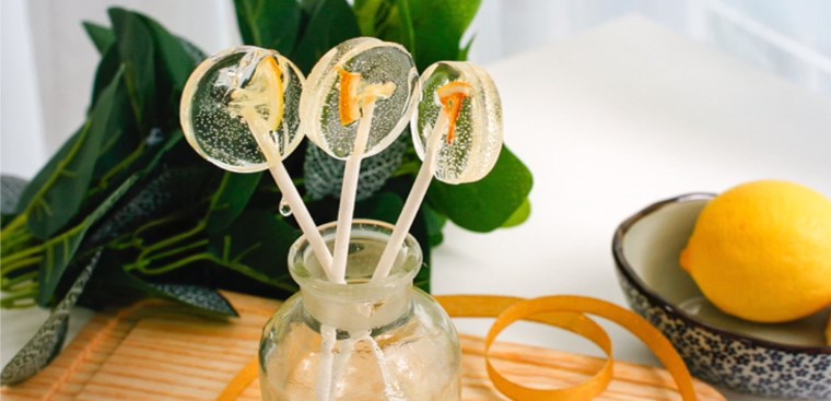 2 Ways to Make Delicious Simple Space Lollipops and Lemon Lollipops for Kids 13 Ginger Lemon Lollipop