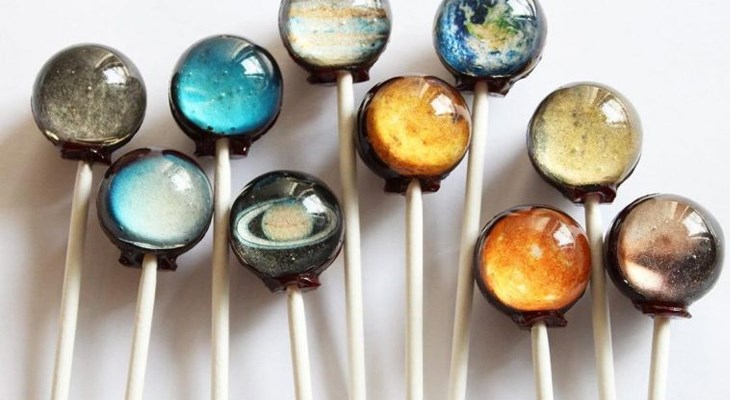 2 Ways to Make Delicious Simple Space Lollipops and Lemon Lollipops for Kids 2 Cosmic Lollipops