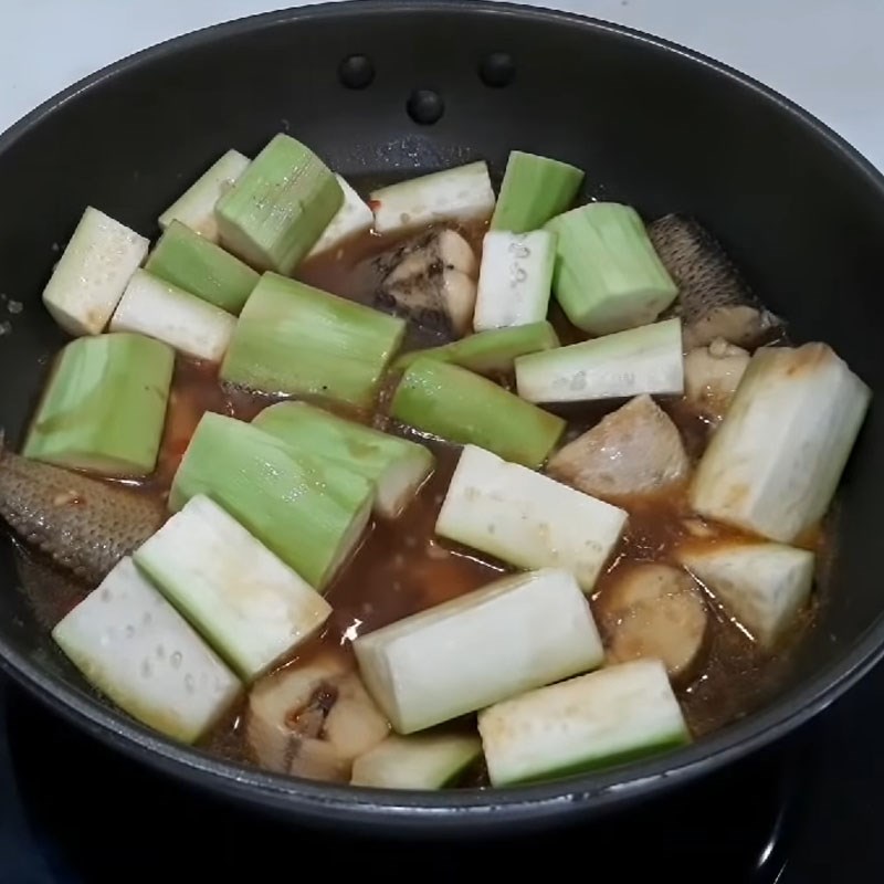 Step 3 Cooking Fish Snakehead Fish with Gourd