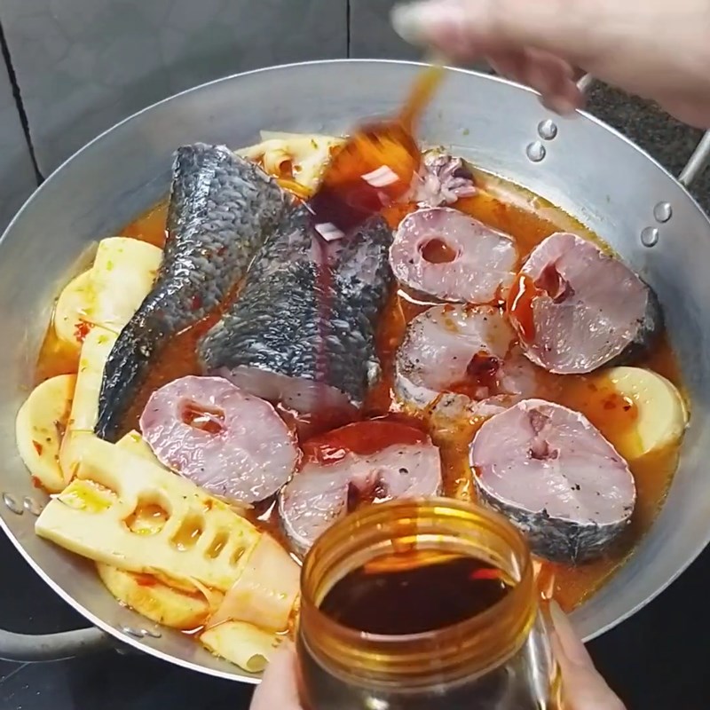 Step 3 Cooking Snakehead Fish Snakehead fish with fresh bamboo shoots